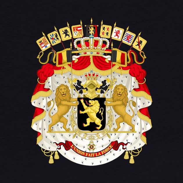 Great coat of arms of Belgium by Flags of the World